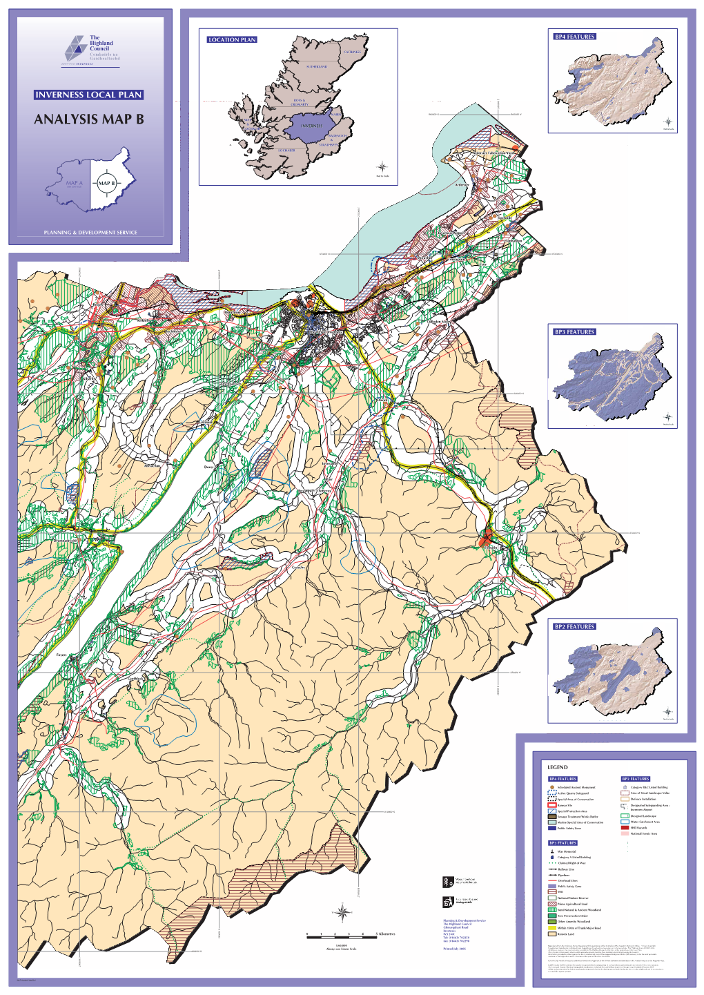 Analysis Map B ! Inverness ®