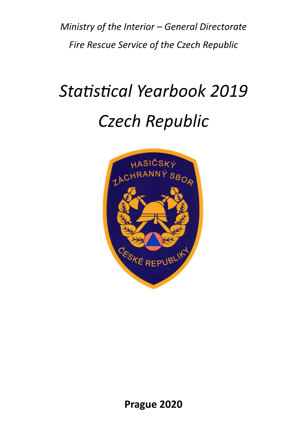 Statistical Yearbook 2019 Czech Republic