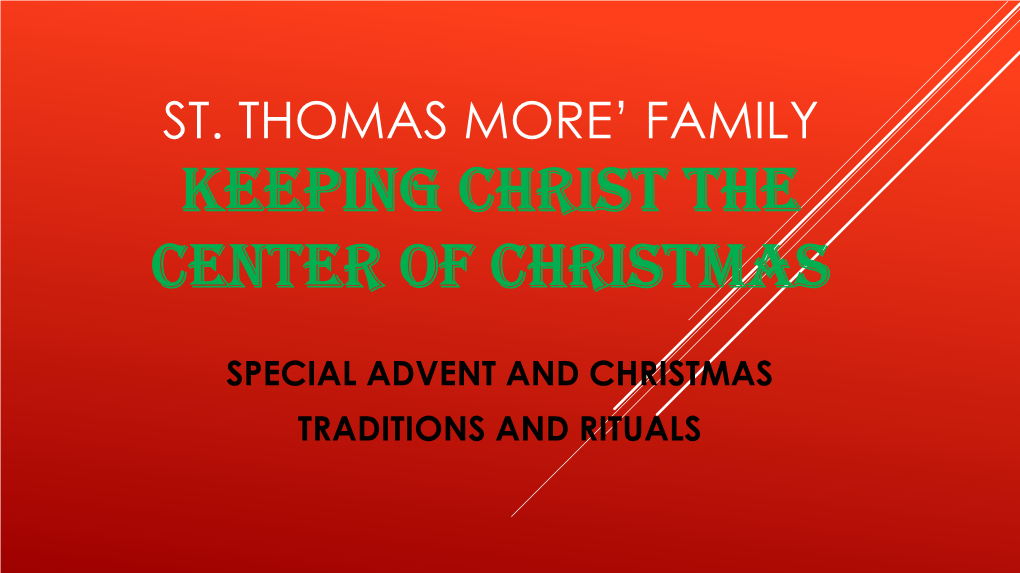 Keep Christ in Christmas