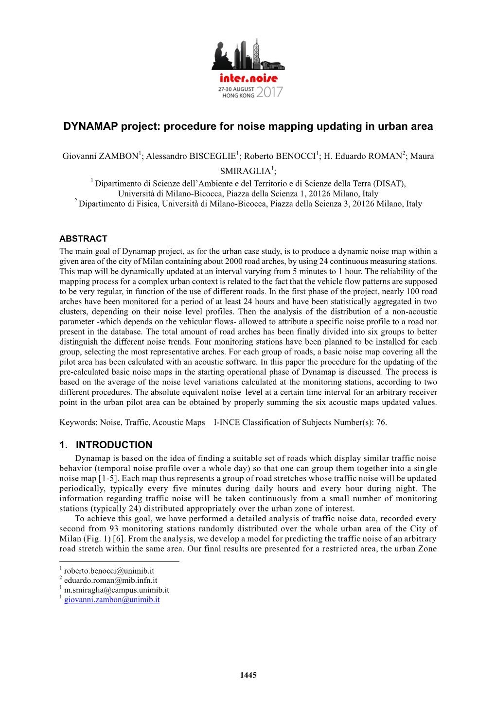 Procedure for Noise Mapping Updating in Urban Area