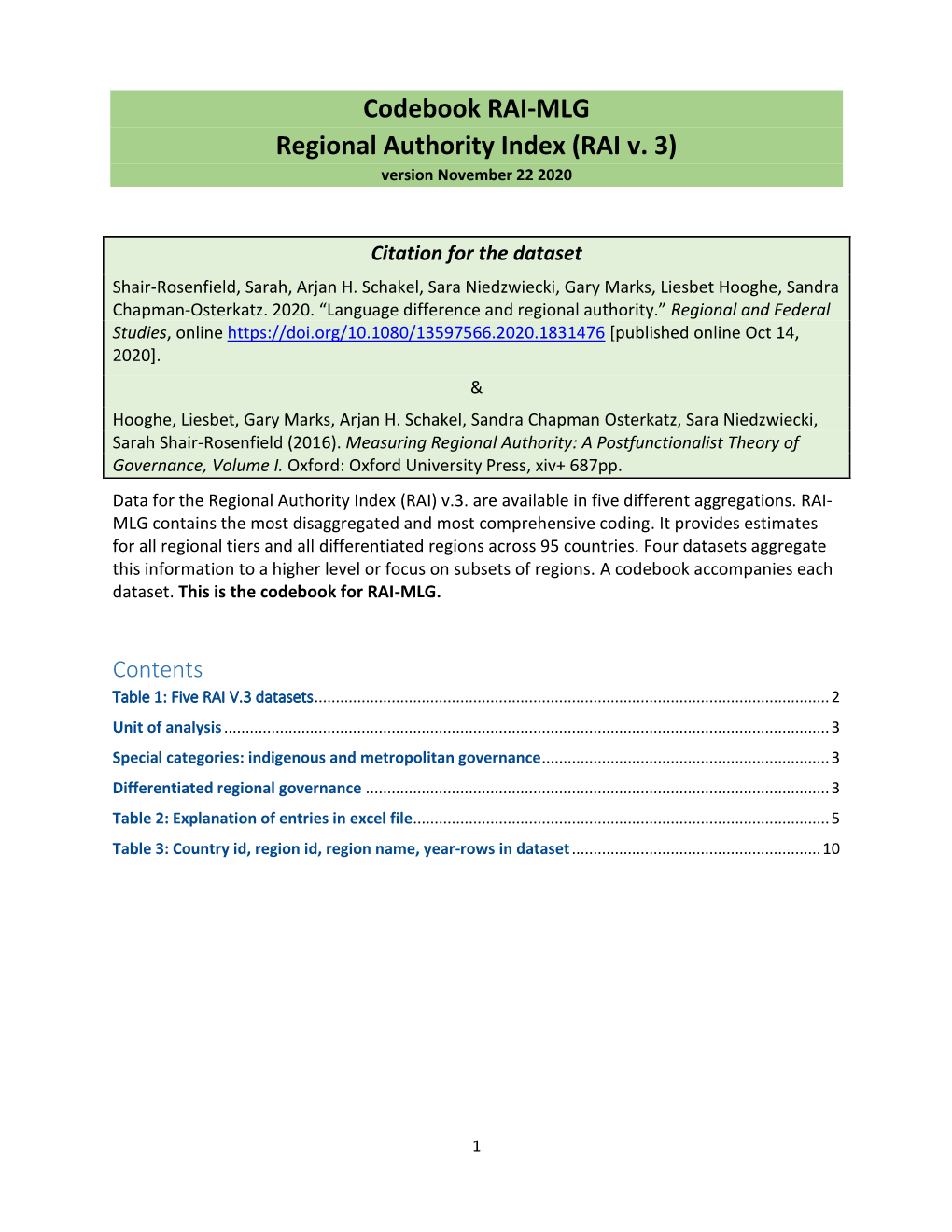 Codebook RAI-MLG Regional Authority Index (RAI V