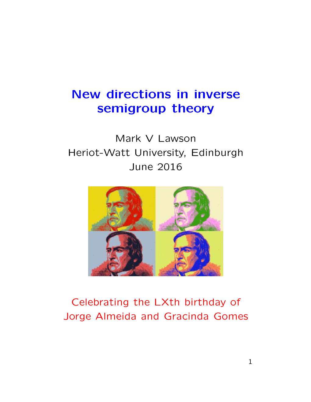 New Directions in Inverse Semigroup Theory