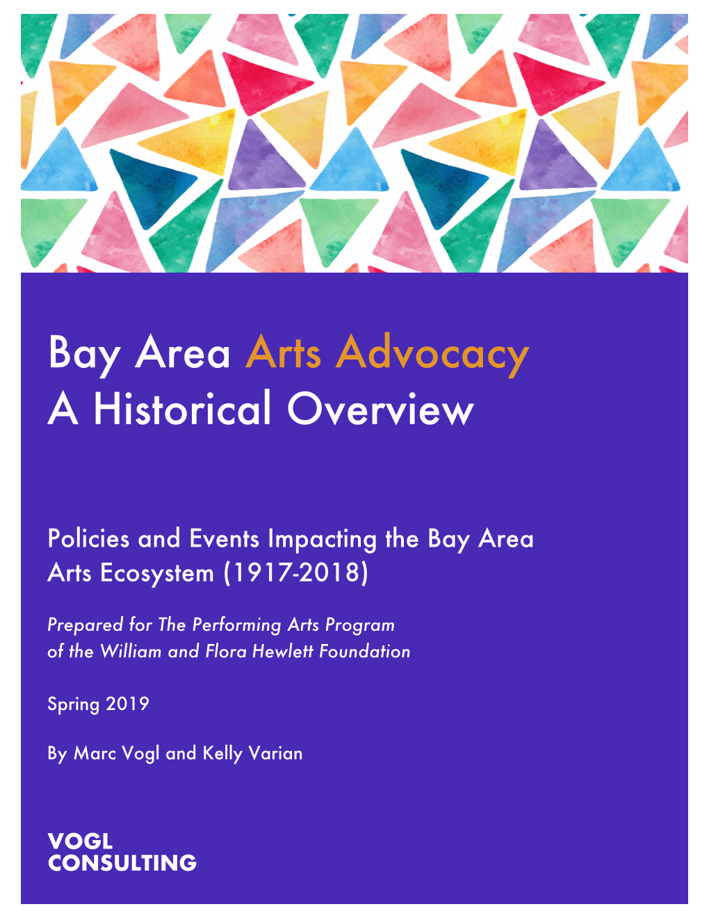 Bay Area Arts Advocacy a Historical Overview