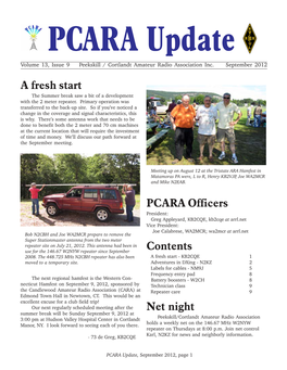 PCARA Update Sept 2012