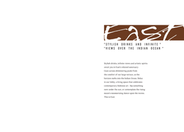 EAST Lobby Lounge Menu (PDF)