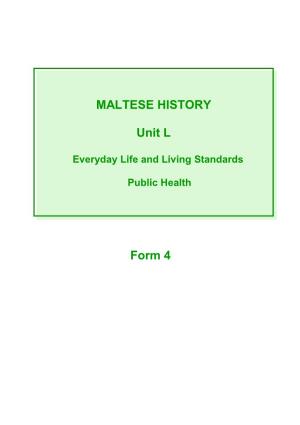 Every Life in 19Th and Early 20Th Century Malta