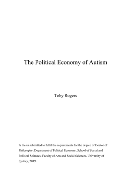 The Political Economy of Autism