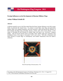 Foreign Influences on the Development of Russian Military Flags