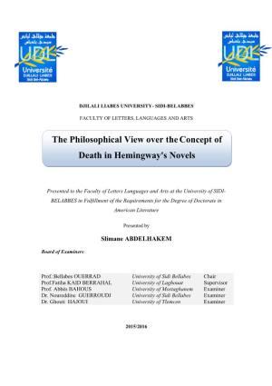 The Philosophical View Over Theconcept of Death In