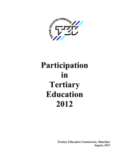 Participation in Tertiary Education 2012