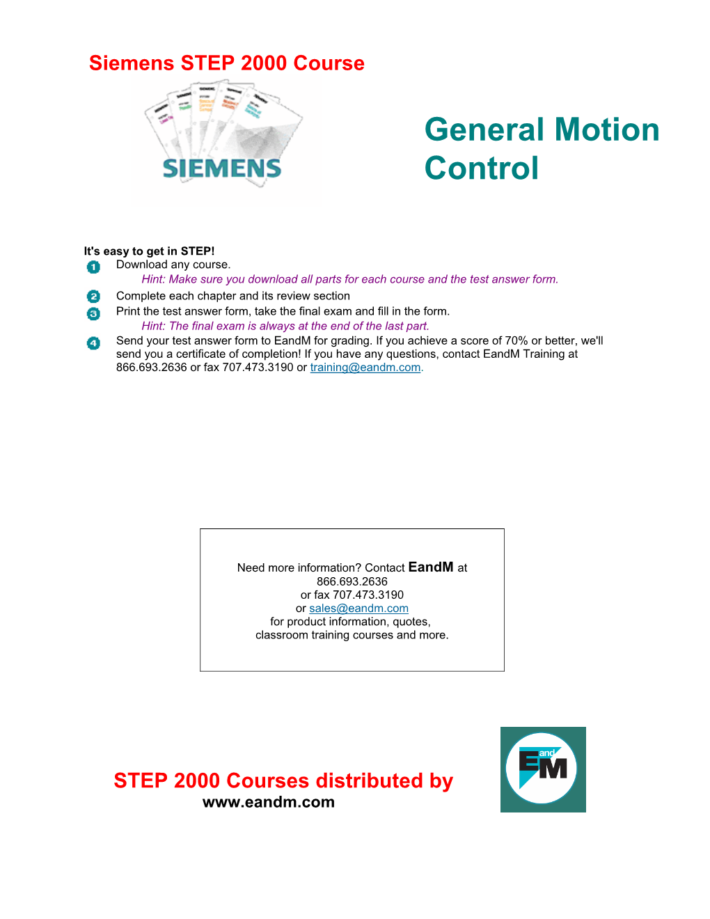 Basics of General Motion Control and Related Products