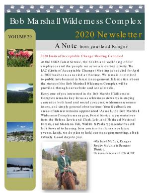 Bob Marshall Wilderness Complex Newsletter 2020