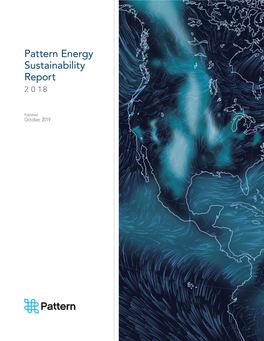 Pattern Energy Sustainability Report 2 0 18
