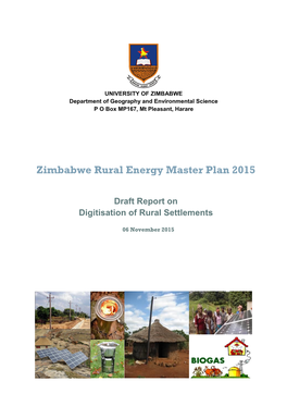 Zimbabwe Rural Energy Master Plan 2015