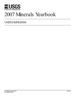 The Mineral Industry of the United Kingdom in 2007