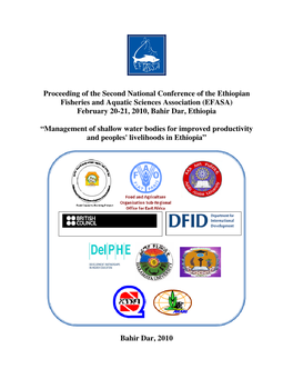 Proceeding of the Second National Conference of the Ethiopian Fisheries and Aquatic Sciences Association (EFASA) February 20-21, 2010, Bahir Dar, Ethiopia