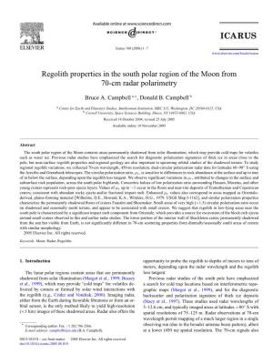 Regolith Properties in the South Polar Region of the Moon from 70-Cm Radar Polarimetry