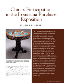 China's Participation in the Louisiana Purchase Exposition | The