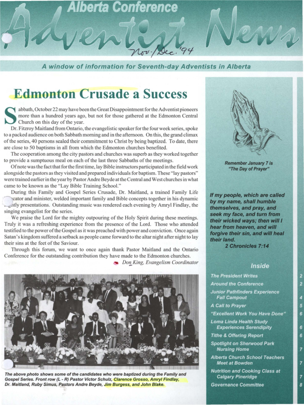 Edmonton Crusade a Success