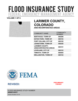 Larimer County, Colorado and Incorporated Areas