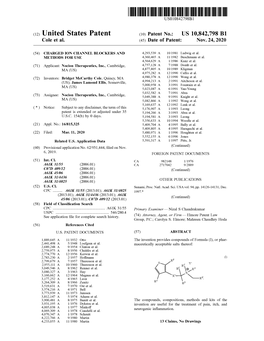 ( 12 ) United States Patent ( 10 ) Patent No .: US 10,842,798 B1 Cole Et Al