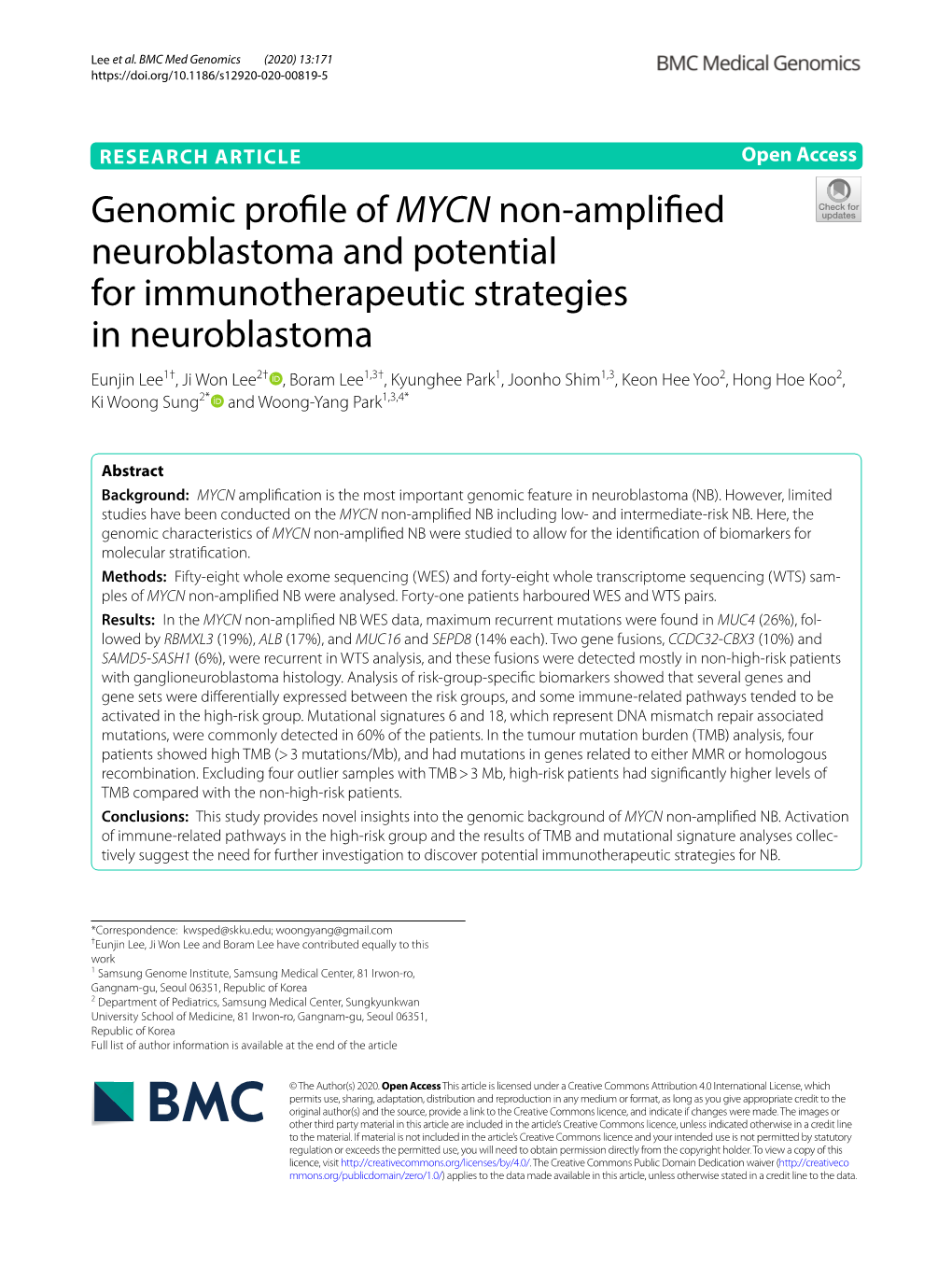 Genomic Profile Of