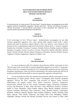 PDF: Disciplinare Riviera Ligure