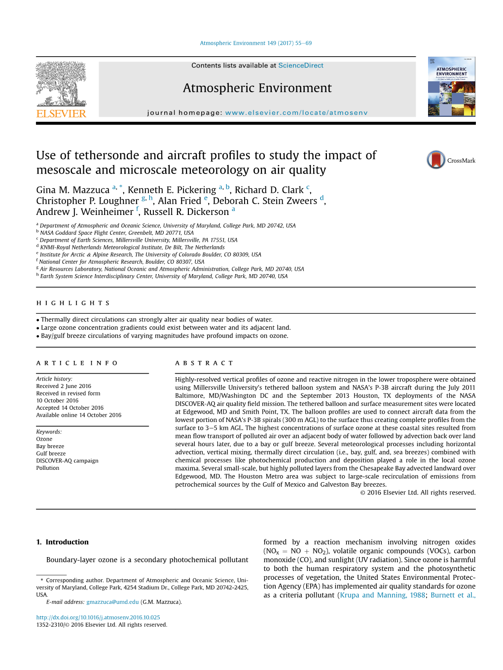 Use of Tethersonde and Aircraft Profiles to Study the Impact of Mesoscale and Microscale Meteorology on Air Quality