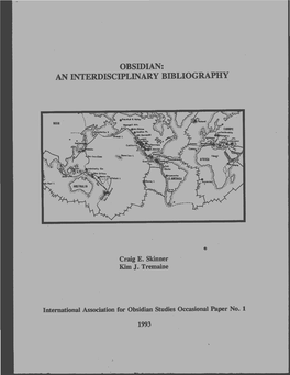 OBSIDIAN: an INTERDISCIPLINARY Bffiliography