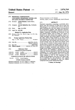 United States Patent (19) 11 3,976,769 Hennart (45) Aug