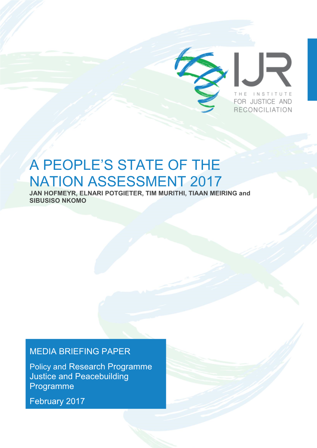 A People's State of the Nation Assessment 2017