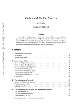 [Math.AG] 26 Jan 2003 Gerbes and Abelian Motives