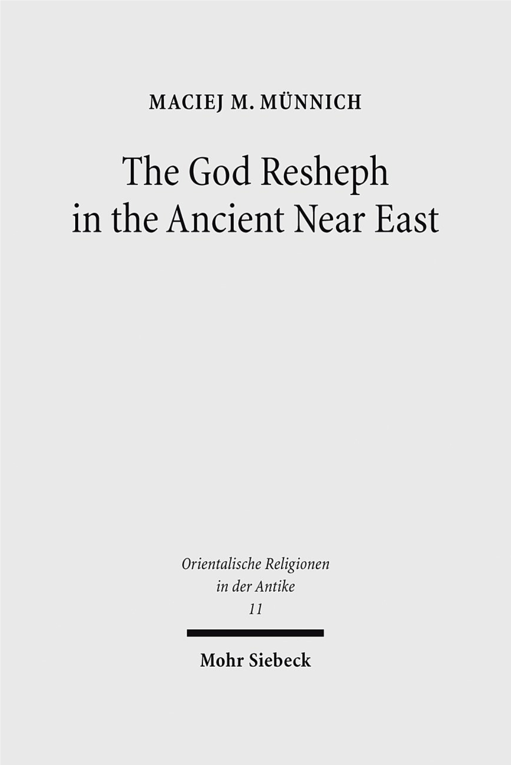 The God Resheph in the Ancient Near East