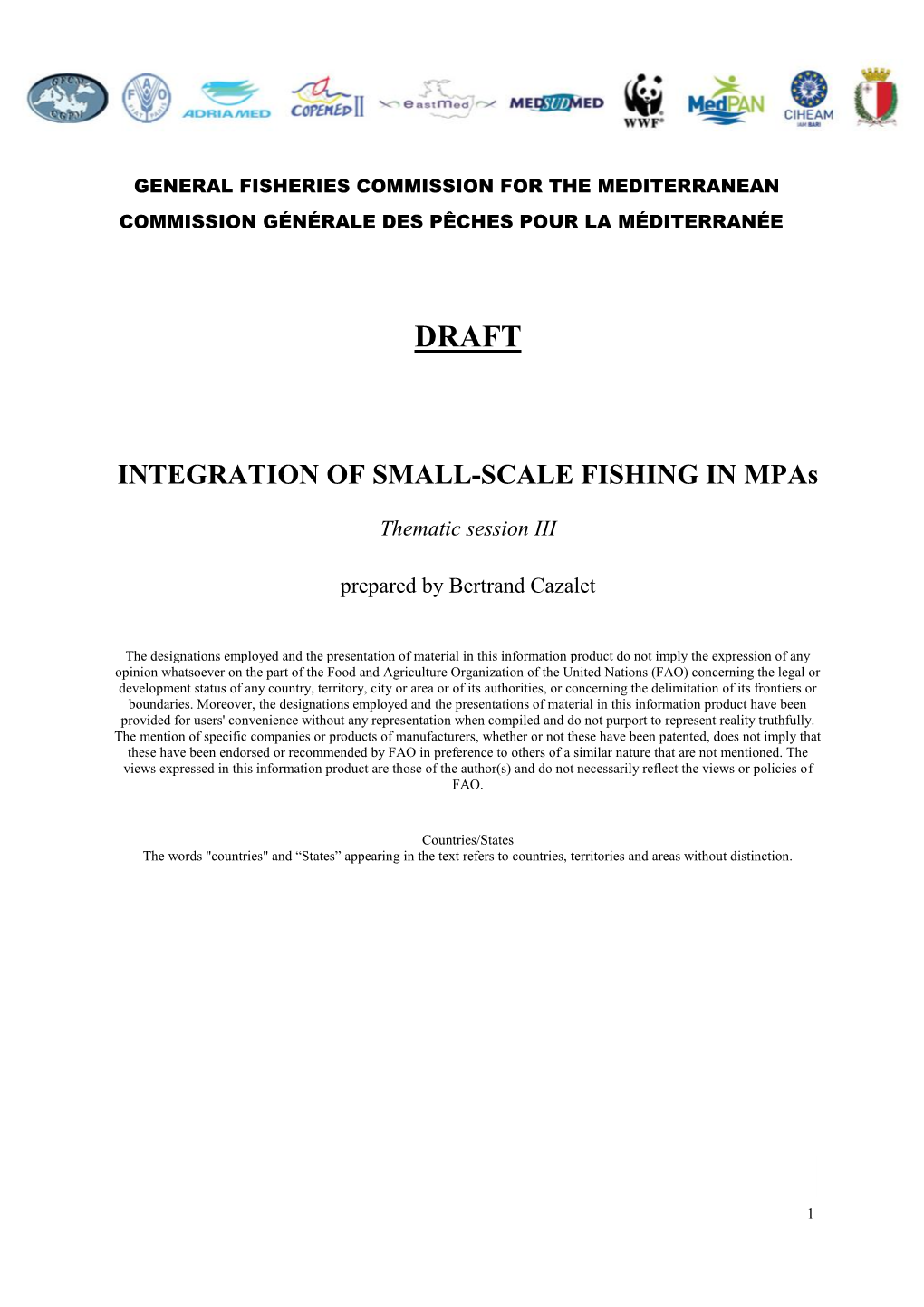 INTEGRATION of SMALL-SCALE FISHING in Mpas