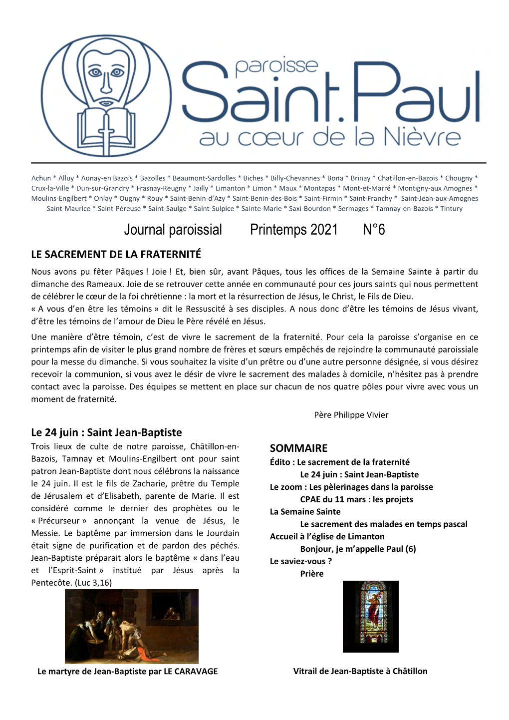 Journal Paroissial Printemps 2021 N°6