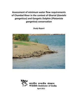 Assessment of Minimum Water Flow Requirements of Chambal River