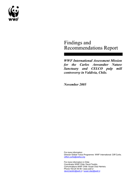 Findings and Recommendations Report