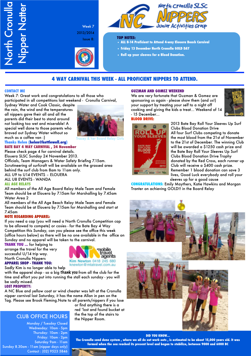 North Cronulla Nipper Natter ISSUE8