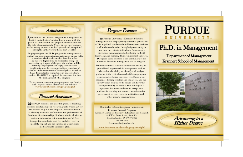 Ph.D. in Management