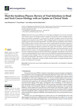 Review of Viral Infections in Head and Neck Cancer Etiology with an Update on Clinical Trials
