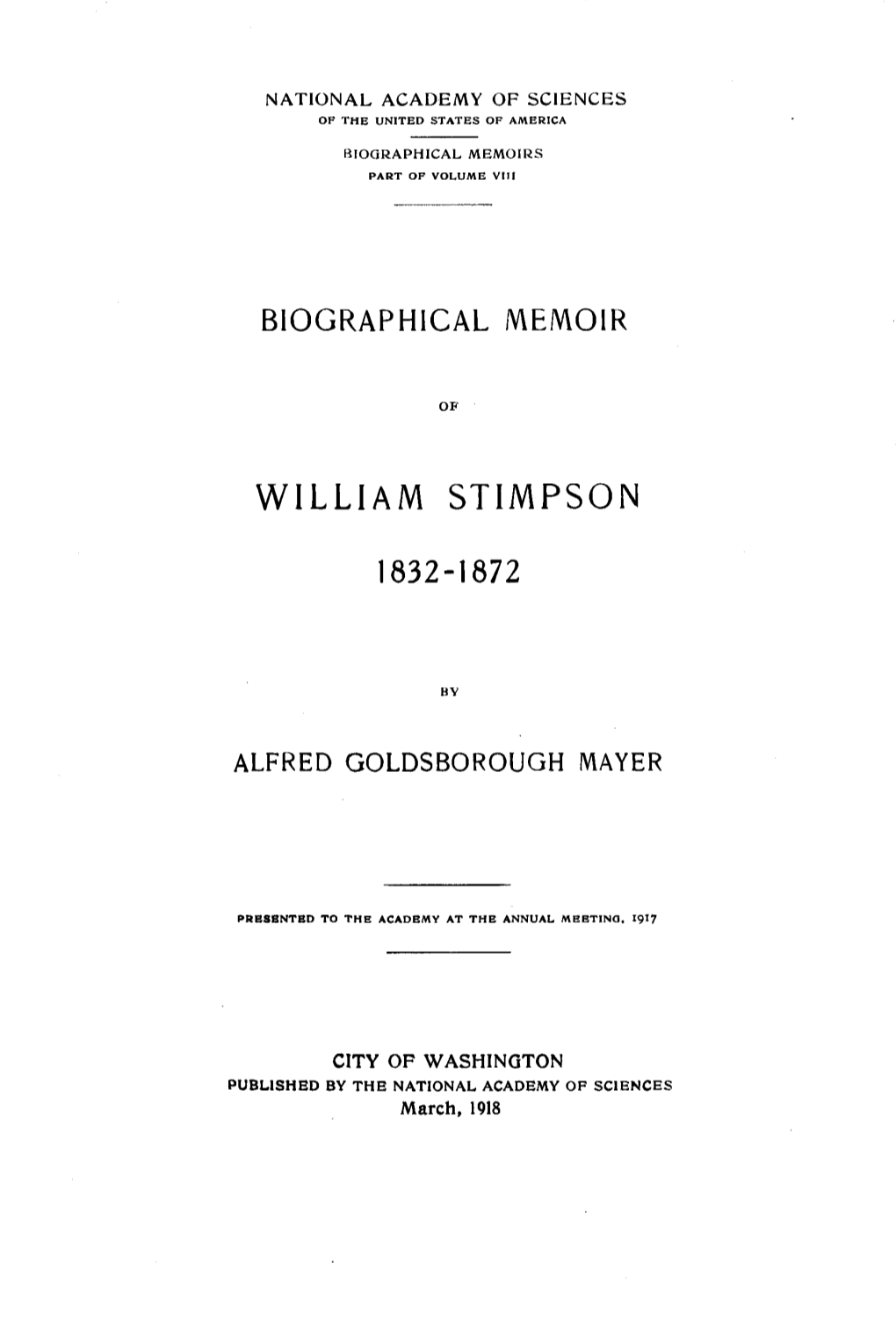 William Stimpson