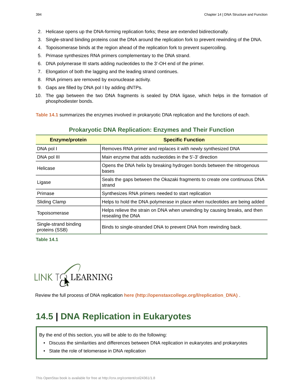 DNA Replication in Eukaryotes