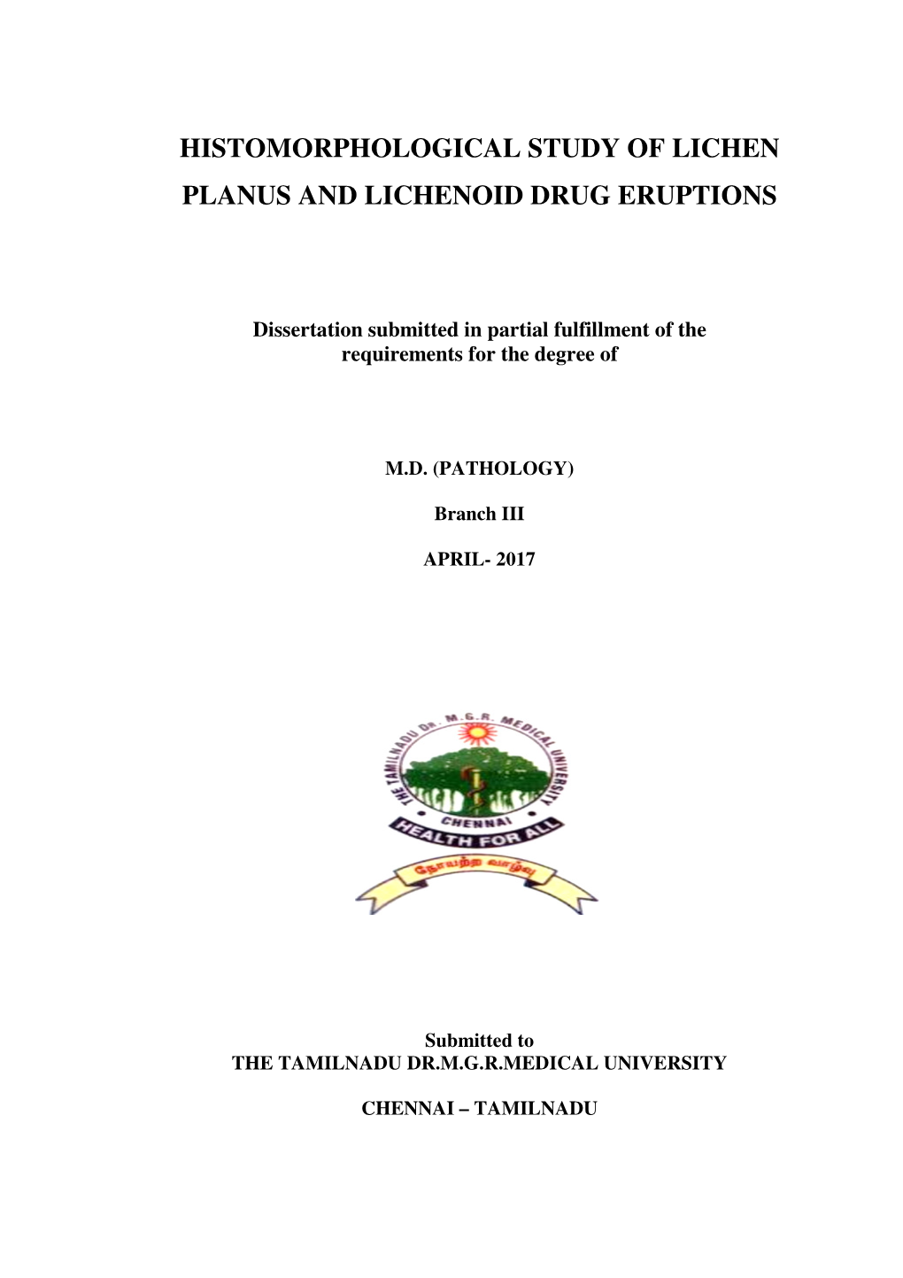 Istomorphological Study of Lichen Lanus and Lichenoid Drug Eruptions