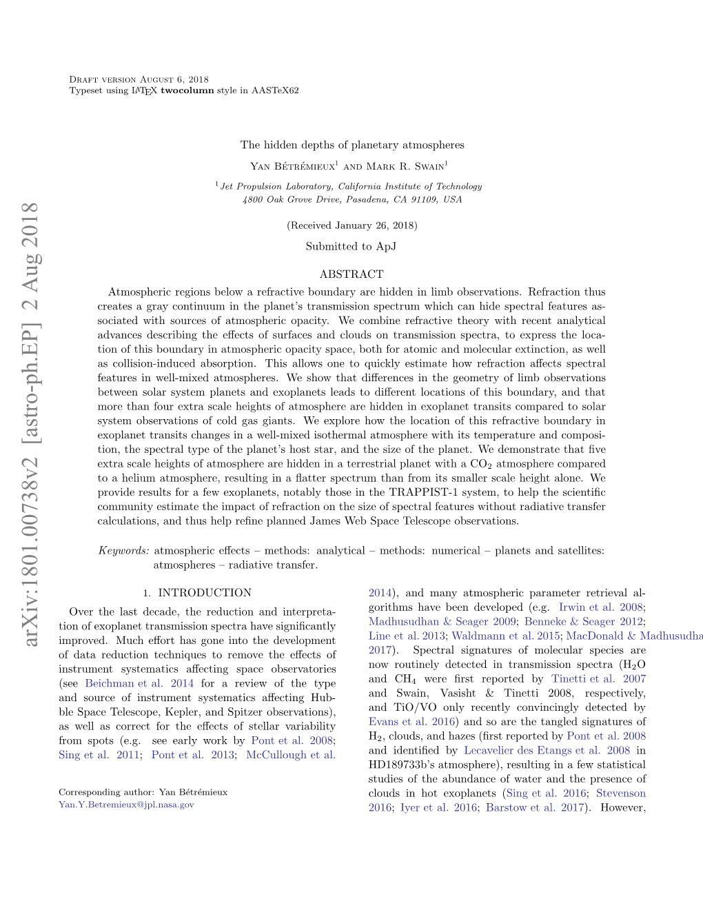 The Hidden Depths of Planetary Atmospheres