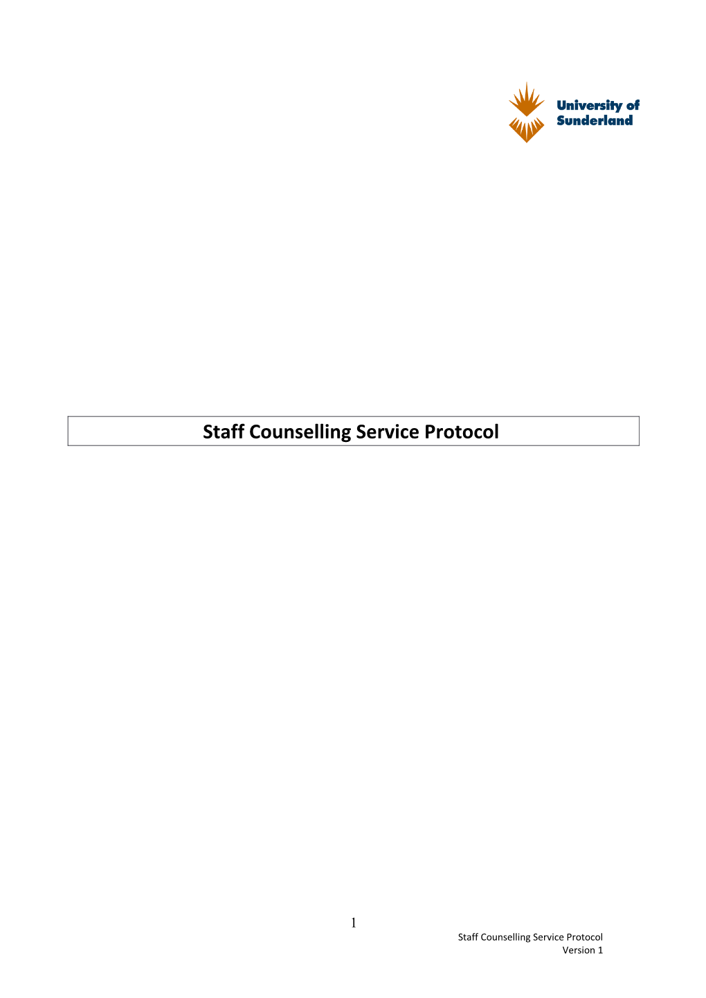 Staff Counselling Service Protocol