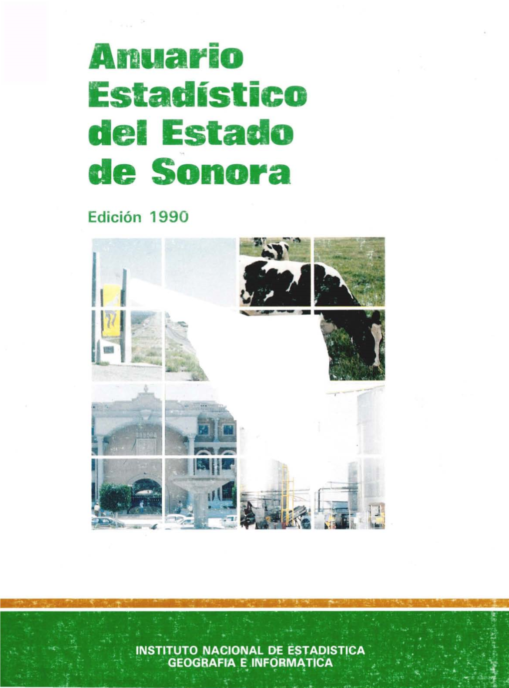 Anuario Estadístico Del Estado De Sonora 1990 INDICE GENERAL