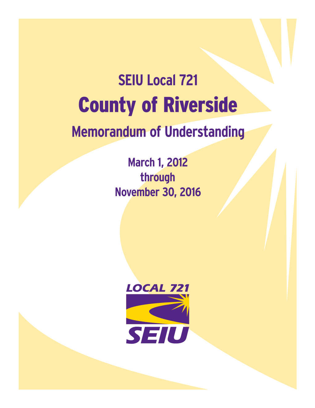 County of Riverside Memorandum of Understanding