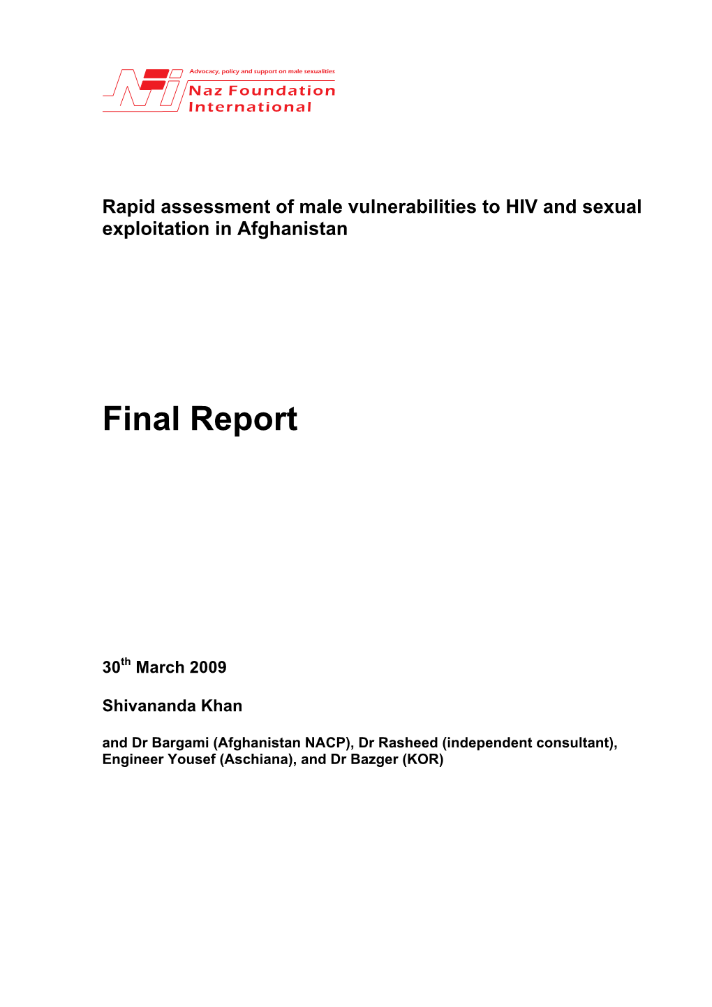 Afghan Study Report Copy