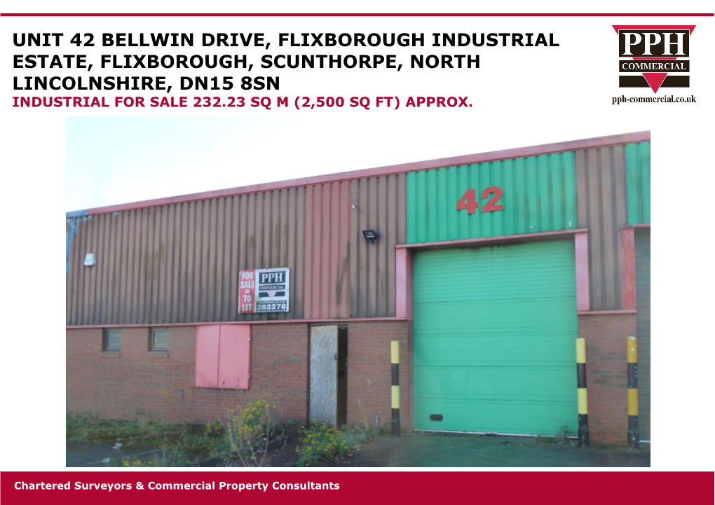 Unit 42 Bellwin Drive, Flixborough Industrial Estate, Flixborough, Scunthorpe, North Lincolnshire, Dn15