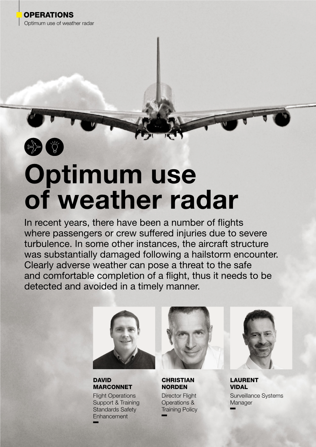 Optimum Use of Weather Radar